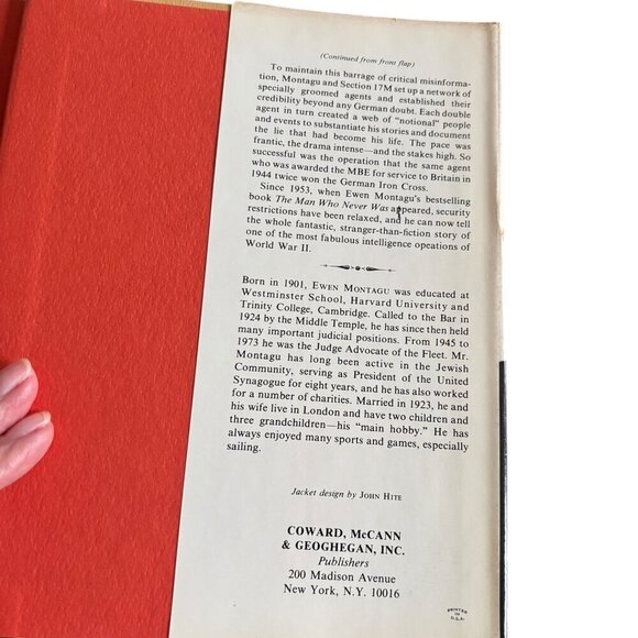 Beyond Top Secret Ultra Ewen Montagu First American Edition 1978 HB DJ Clipped - Picture 5 of 6
